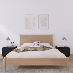 VidaXL 818294 Table de nuit et table de chevet Noir