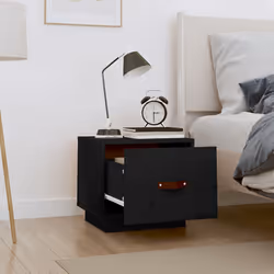 VidaXL 818294 Table de nuit et table de chevet Noir