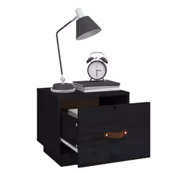 VidaXL 818294 Table de nuit et table de chevet Noir - Vue supplémentaire 4