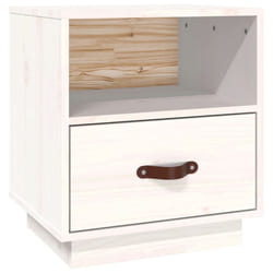 VidaXL 818297 Table de nuit et table de chevet Blanc
