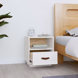 VidaXL 818297 Table de nuit et table de chevet Blanc