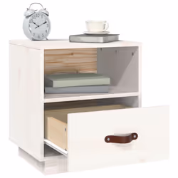 VidaXL 818297 Table de nuit et table de chevet Blanc - Vue supplémentaire 5