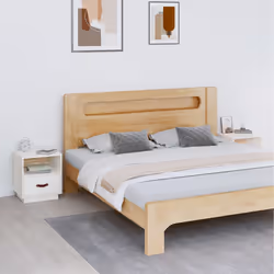 VidaXL 818298 Table de nuit et table de chevet Blanc