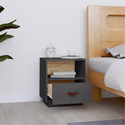 VidaXL 818299 Table de nuit et table de chevet Gris
