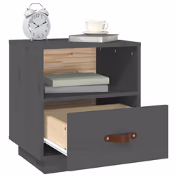 VidaXL 818299 Table de nuit et table de chevet Gris - Vue supplémentaire 5