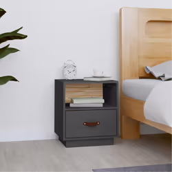 VidaXL 818300 Table de nuit et table de chevet Gris