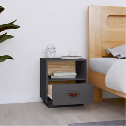 VidaXL 818300 Table de nuit et table de chevet Gris