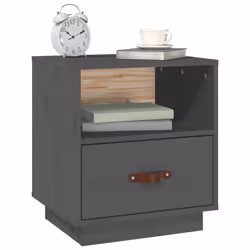VidaXL 818300 Table de nuit et table de chevet Gris - Vue supplémentaire 4