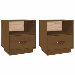 VidaXL 818302, Marron, Polyuréthane (PU), Bois, 400 mm, 340 mm, 450 mm, 2 pièce(s)
