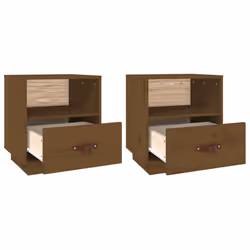 VidaXL 818302 Table de nuit et table de chevet Marron - Vue supplémentaire 5
