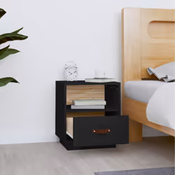 VidaXL 818303 Table de nuit et table de chevet Noir