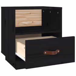 VidaXL 818303 Table de nuit et table de chevet Noir - Vue supplémentaire 7