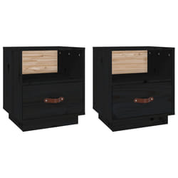 VidaXL 818304 Table de nuit et table de chevet Noir