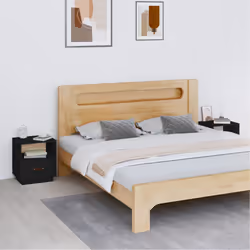 VidaXL 818304 Table de nuit et table de chevet Noir