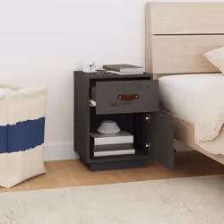 VidaXL 818310 Table de nuit et table de chevet Gris