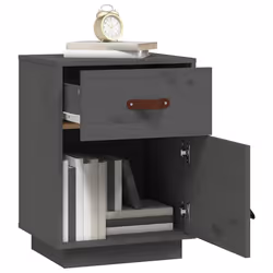 VidaXL 818310 Table de nuit et table de chevet Gris - Vue supplémentaire 4