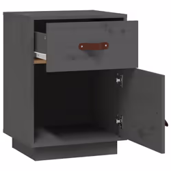 VidaXL 818310 Table de nuit et table de chevet Gris - Vue supplémentaire 7