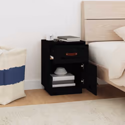 VidaXL 818313 Table de nuit et table de chevet Noir