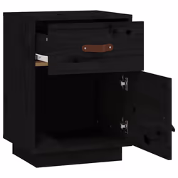 VidaXL 818313 Table de nuit et table de chevet Noir - Vue supplémentaire 7