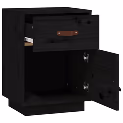 VidaXL 818314 Table de nuit et table de chevet Noir - Vue supplémentaire 7
