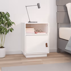 VidaXL 818317 Table de nuit et table de chevet Blanc