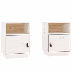 VidaXL 818318, Blanc, Polyuréthane (PU), Bois, 400 mm, 340 mm, 550 mm, 2 pièce(s)