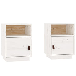 VidaXL 818318 Table de nuit et table de chevet Blanc