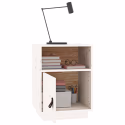 VidaXL 818318 Table de nuit et table de chevet Blanc - Vue supplémentaire 5