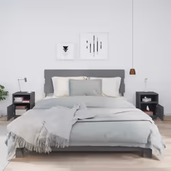 VidaXL 818320 Table de nuit et table de chevet Gris