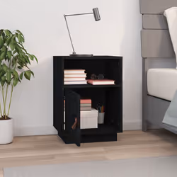 VidaXL 818323 Table de nuit et table de chevet Noir