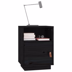 VidaXL 818323 Table de nuit et table de chevet Noir - Vue supplémentaire 4