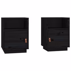 VidaXL 818324, Noir, Polyuréthane (PU), Bois, 400 mm, 340 mm, 550 mm, 2 pièce(s)