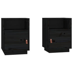 VidaXL 818324 Table de nuit et table de chevet Noir