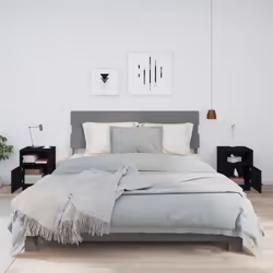 VidaXL 818324 Table de nuit et table de chevet Noir