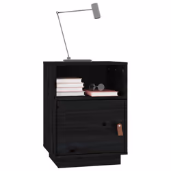 VidaXL 818324 Table de nuit et table de chevet Noir - Vue supplémentaire 4