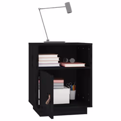 VidaXL 818324 Table de nuit et table de chevet Noir - Vue supplémentaire 5