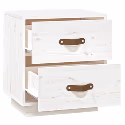 VidaXL 818327 Table de nuit et table de chevet Blanc - Vue supplémentaire 6
