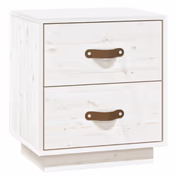 VidaXL 818328, Blanc, Bois de pin, 400 mm, 340 mm, 450 mm, 2 pièce(s)