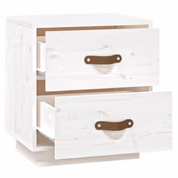 VidaXL 818328 Table de nuit et table de chevet Blanc - Vue supplémentaire 6