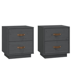 VidaXL 818330 Table de nuit et table de chevet Gris