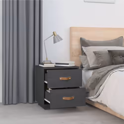 VidaXL 818330 Table de nuit et table de chevet Gris - Vue supplémentaire 4