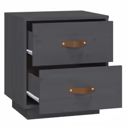 VidaXL 818330 Table de nuit et table de chevet Gris - Vue supplémentaire 8