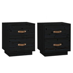 VidaXL 818334 Table de nuit et table de chevet Noir