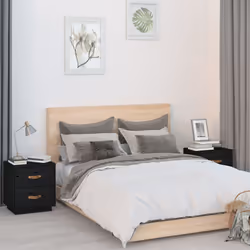 VidaXL 818334 Table de nuit et table de chevet Noir