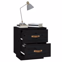 VidaXL 818334 Table de nuit et table de chevet Noir - Vue supplémentaire 5