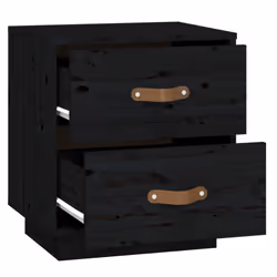 VidaXL 818334 Table de nuit et table de chevet Noir - Vue supplémentaire 8