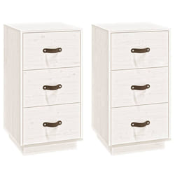 VidaXL 818338 Table de nuit et table de chevet Blanc