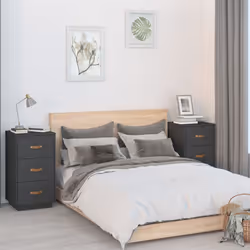 VidaXL 818340 Table de nuit et table de chevet Gris