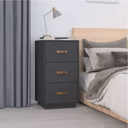 VidaXL 818340 Table de nuit et table de chevet Gris