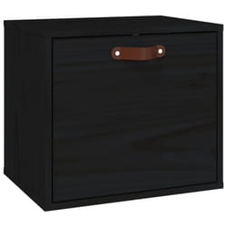 VidaXL 818349 étagères Pin, Bois Noir